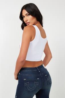 HERITAGE LOGO CROP TANK, image 2