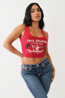 HERITAGE LOGO CROP TANK, image 4