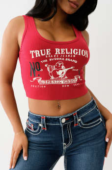 HERITAGE LOGO CROP TANK