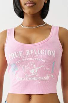 HERITAGE LOGO CROP TANK, image 1