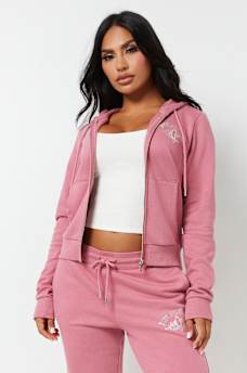 CRYSTAL METALLIC ZIP HOODIE, image 3