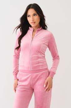 CRYSTAL HORSESHOE VELOUR TRACK JACKET, image 2