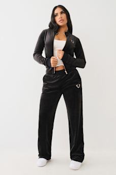 CRYSTAL STRAIGHT LEG SWEAT PANT, image 3