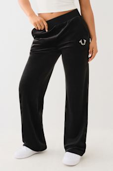 CRYSTAL STRAIGHT LEG SWEAT PANT, image 4