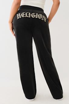 CRYSTAL STRAIGHT LEG SWEAT PANT, image 1