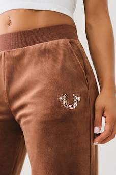 CRYSTAL STRAIGHT LEG SWEAT PANT, image 2