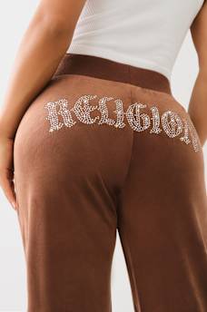 CRYSTAL STRAIGHT LEG SWEAT PANT, image 1