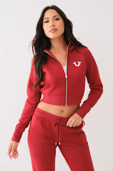 EMBROIDERED LOGO ZIP TRACK JACKET, image 3