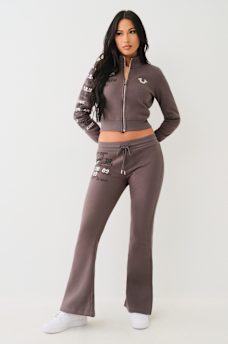 BRANDED BOOTCUT TRACK PANT, image 2