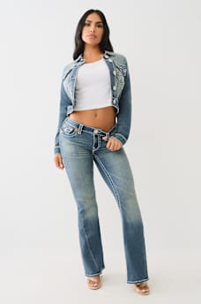 JOEY LOW RISE SUPER T FLARE JEAN, image 2