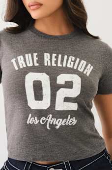 LA BURNOUT BABY TEE, image 1