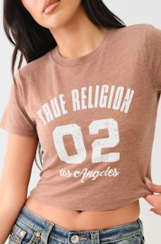 LA BURNOUT BABY TEE, image 1