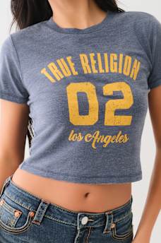 LA BURNOUT BABY TEE, image 1