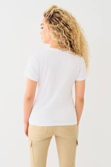 CRYSTAL ARCHED LOGO SLIM TEE, image 2