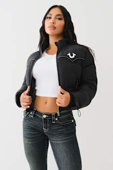 WESTERN ZIP PUFFER JACKET, image 1