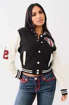 FLEECE PATCH VARSITY JACKET, image 3