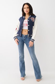 FLEECE PATCH VARSITY JACKET, image 5