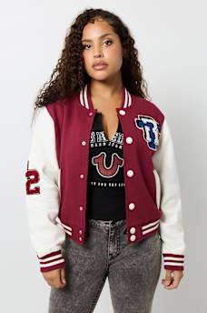 FLEECE PATCH VARSITY JACKET, image 3