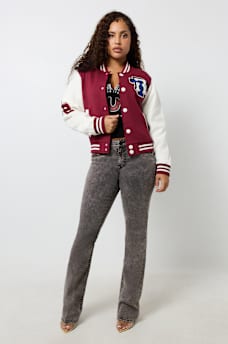 FLEECE PATCH VARSITY JACKET, image 4
