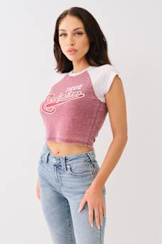 LOGO BURNOUT BABY TEE, image 3