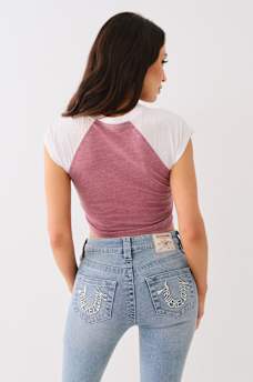 LOGO BURNOUT BABY TEE, image 5