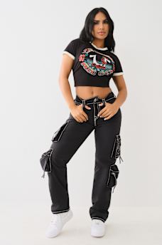 RICKI NYLON BIG T CARGO PANT, image 2