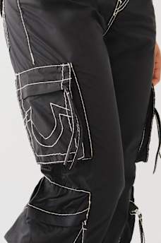 RICKI NYLON BIG T CARGO PANT, image 4