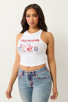 RIBBED BUDDHA LOGO TANK, image 4