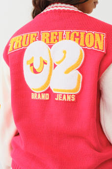LOGO VARSITY CARDIGAN SWEATER, image 3