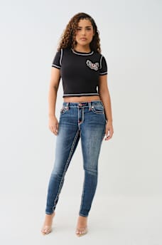FLATLOCK WINGED CRYSTAL LOGO BABY TEE, image 3