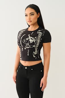 HERITAGE LOGO BABY TEE, image 4