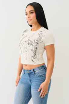 HERITAGE LOGO BABY TEE, image 3