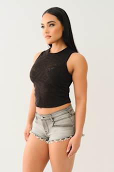 ALLOVER LOGO BURNOUT TANK, image 4