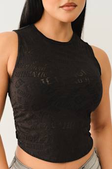 ALLOVER LOGO BURNOUT TANK, image 1