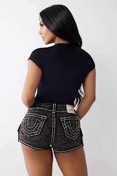 ARCHED MESH LOGO RUCHED TOP, image 4