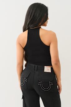 SEAMLESS HALTER KEYHOLE TANK, image 5