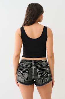 CRYSTAL LIPS RAW HEM CROP TANK, image 4