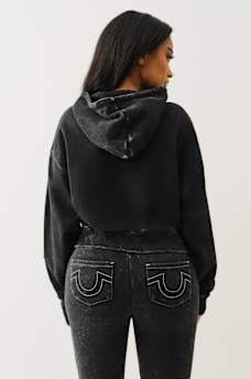 VINTAGE APPLIQUE LOGO CINCHED HOODIE, image 5