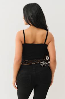 LACE CRYSTAL HORSESHOE CAMI, image 5