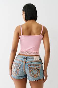 LACE CRYSTAL HORSESHOE CAMI, image 6