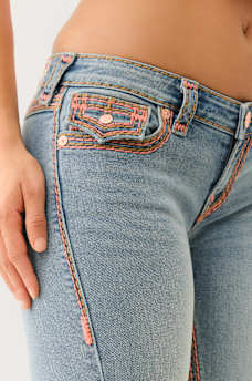 JOEY LOW RISE SUPER QT FLAP FLARE JEAN, image 5