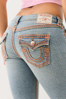JOEY LOW RISE SUPER QT FLAP FLARE JEAN, image 1