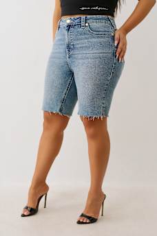 PLUS RILEY MID RISE BIG T BERMUDA SHORT, image 3
