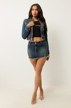 TWISTED SEAM SUPER T MINI SKIRT, image 2