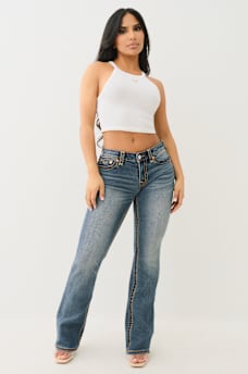 BECCA MID RISE SUPER T BOOTCUT JEAN, image 2