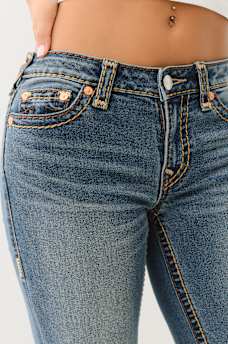 BECCA MID RISE SUPER T BOOTCUT JEAN, image 6