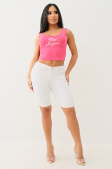 RILEY MID RISE SUPER T ROLLED BERMUDA SHORT, image 2