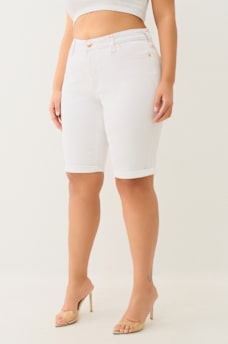 PLUS RILEY MID RISE SUPER T ROLLED BERMUDA SHORT , image 3