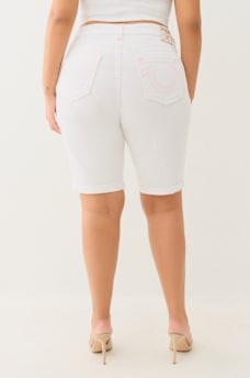 PLUS RILEY MID RISE SUPER T ROLLED BERMUDA SHORT , image 4