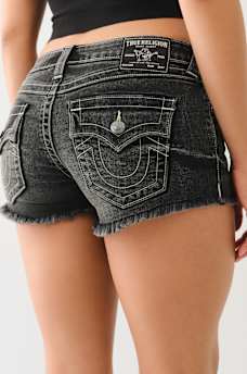 JOEY LOW RISE FLAP FRAYED SHORT, image 1